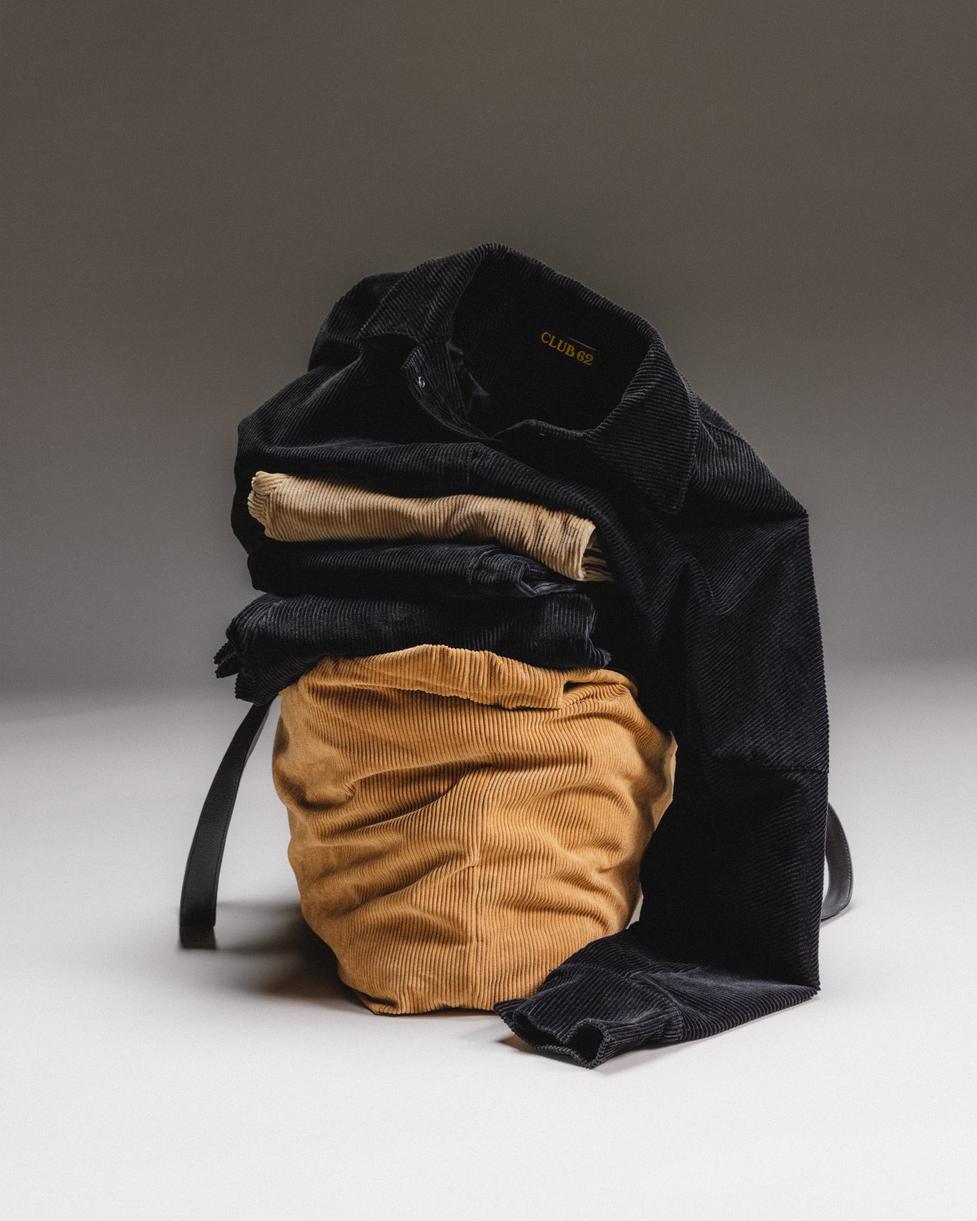 lookbook extension — corduroy pieces & bag, still shoot